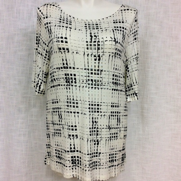 Apt 9 XL Black and White Tunic - Picture 1 of 5